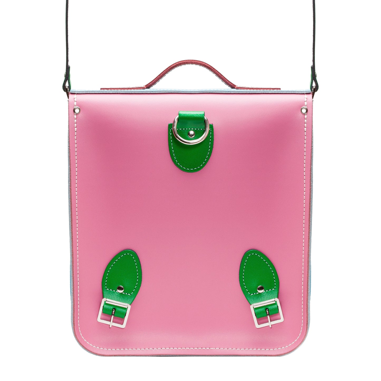 Handmade Leather City Backpack - Classic Kaleidoscope  