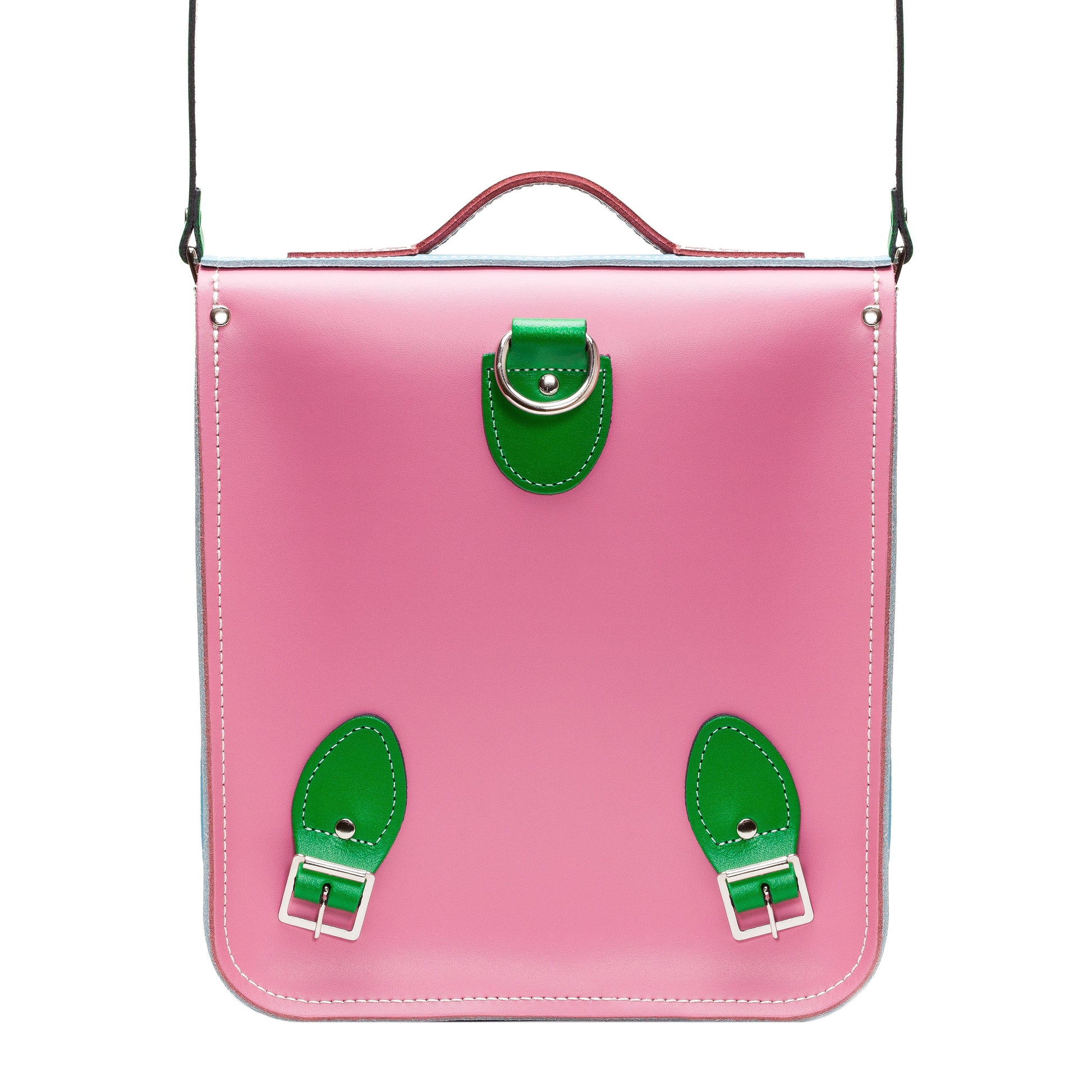 Handmade Leather City Backpack - Classic Kaleidoscope  