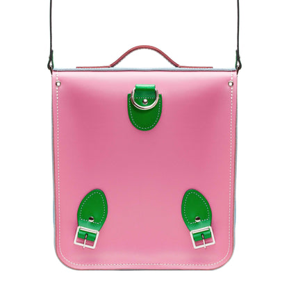 Handmade Leather City Backpack - Classic Kaleidoscope