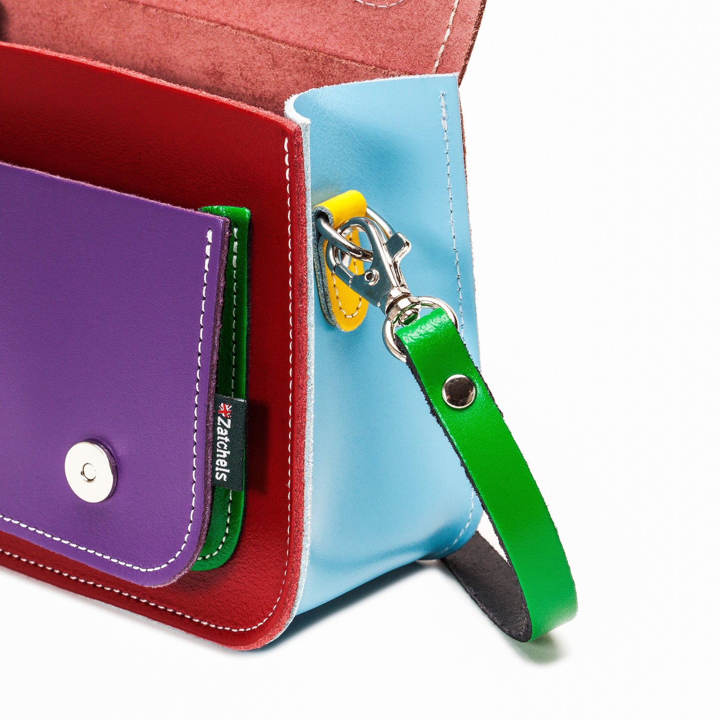 Handmade Leather Micro Satchel - Classic Kaleidoscope  