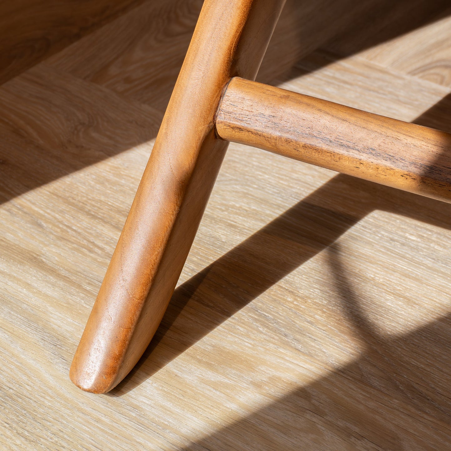 Zara Teak Rattan Accent Armchair