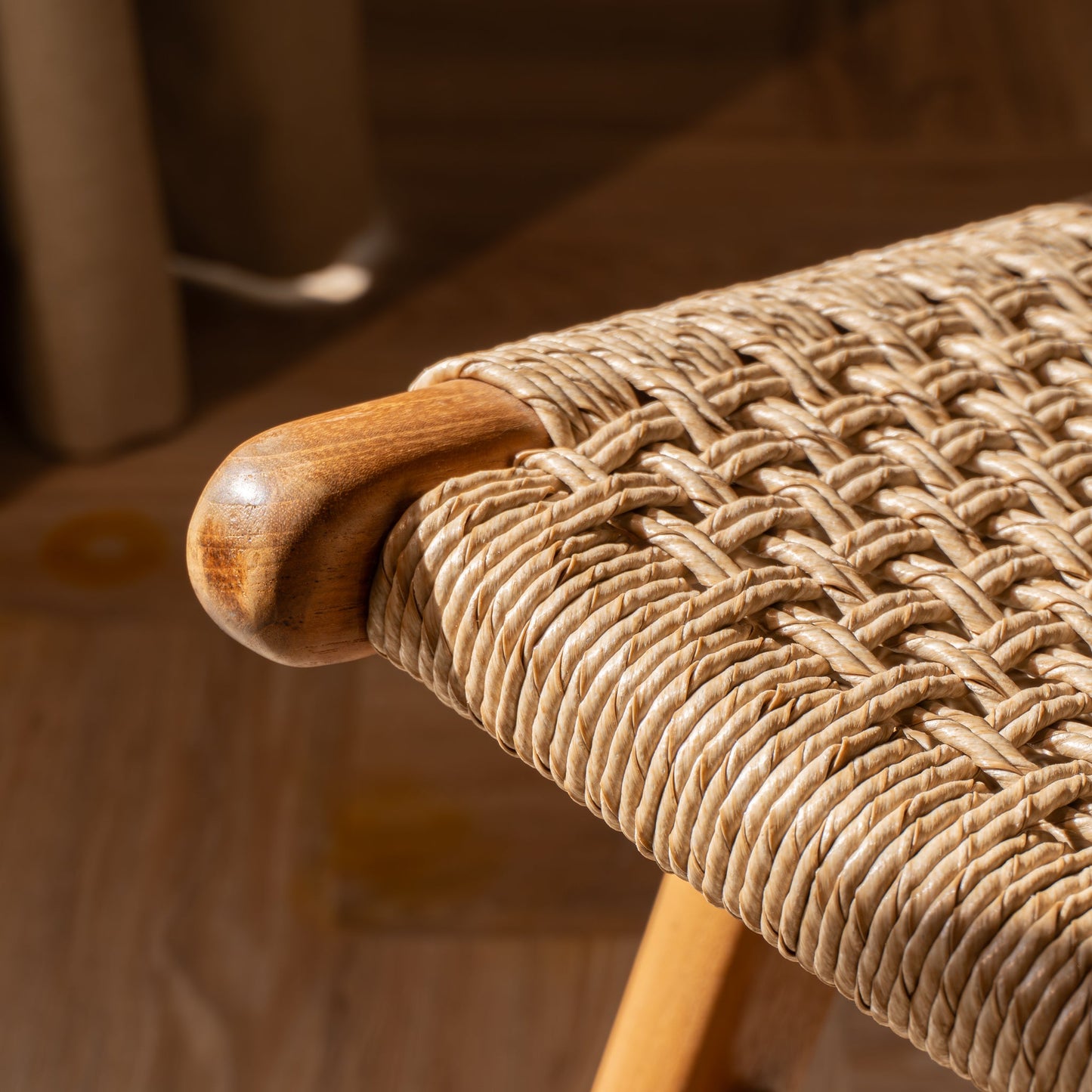 Zara Teak Rattan Accent Armchair