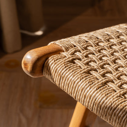 Zara Teak Rattan Accent Armchair