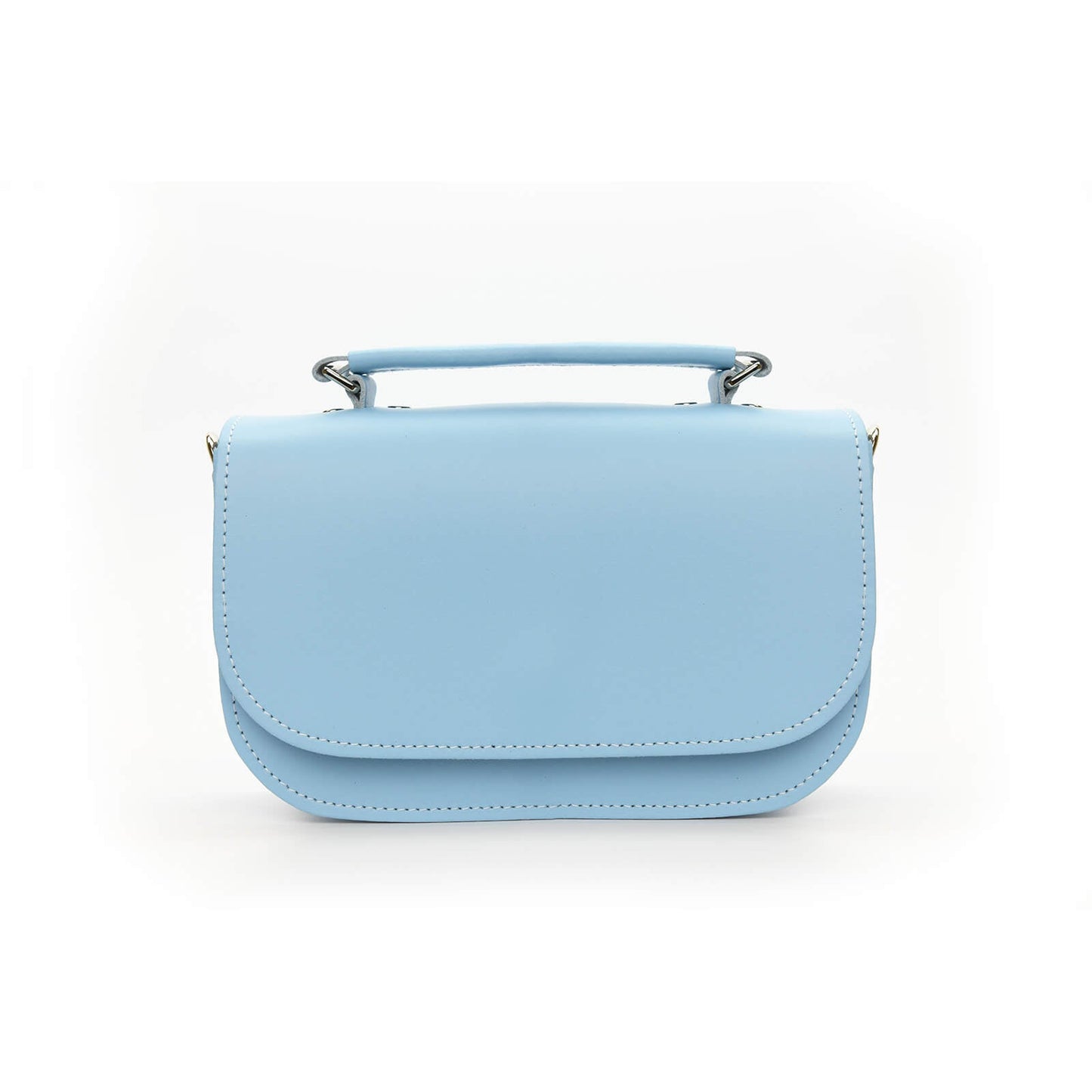 Aura Handmade Leather Bag - Baby Blue  