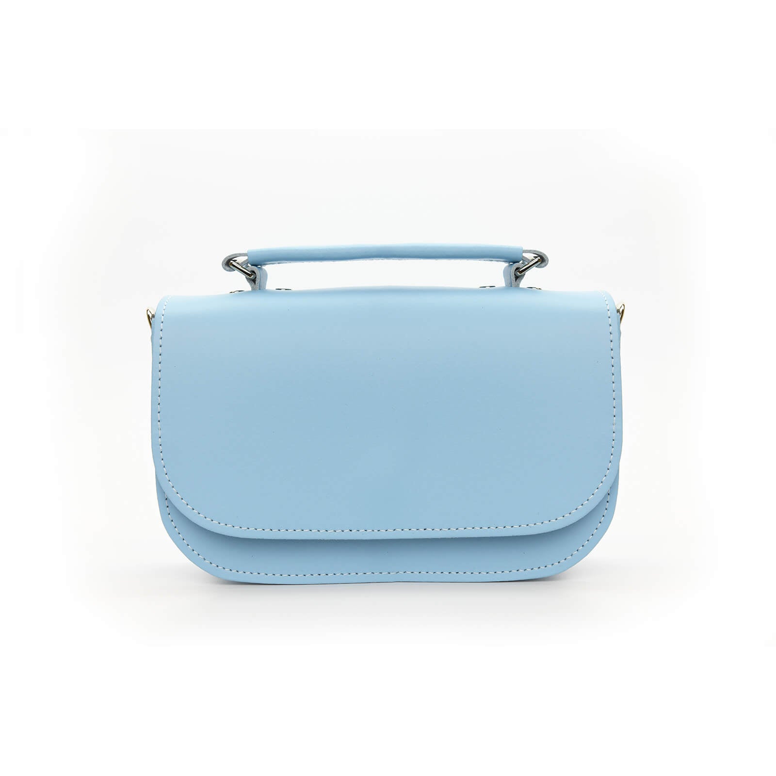 Aura Handmade Leather Bag - Baby Blue  
