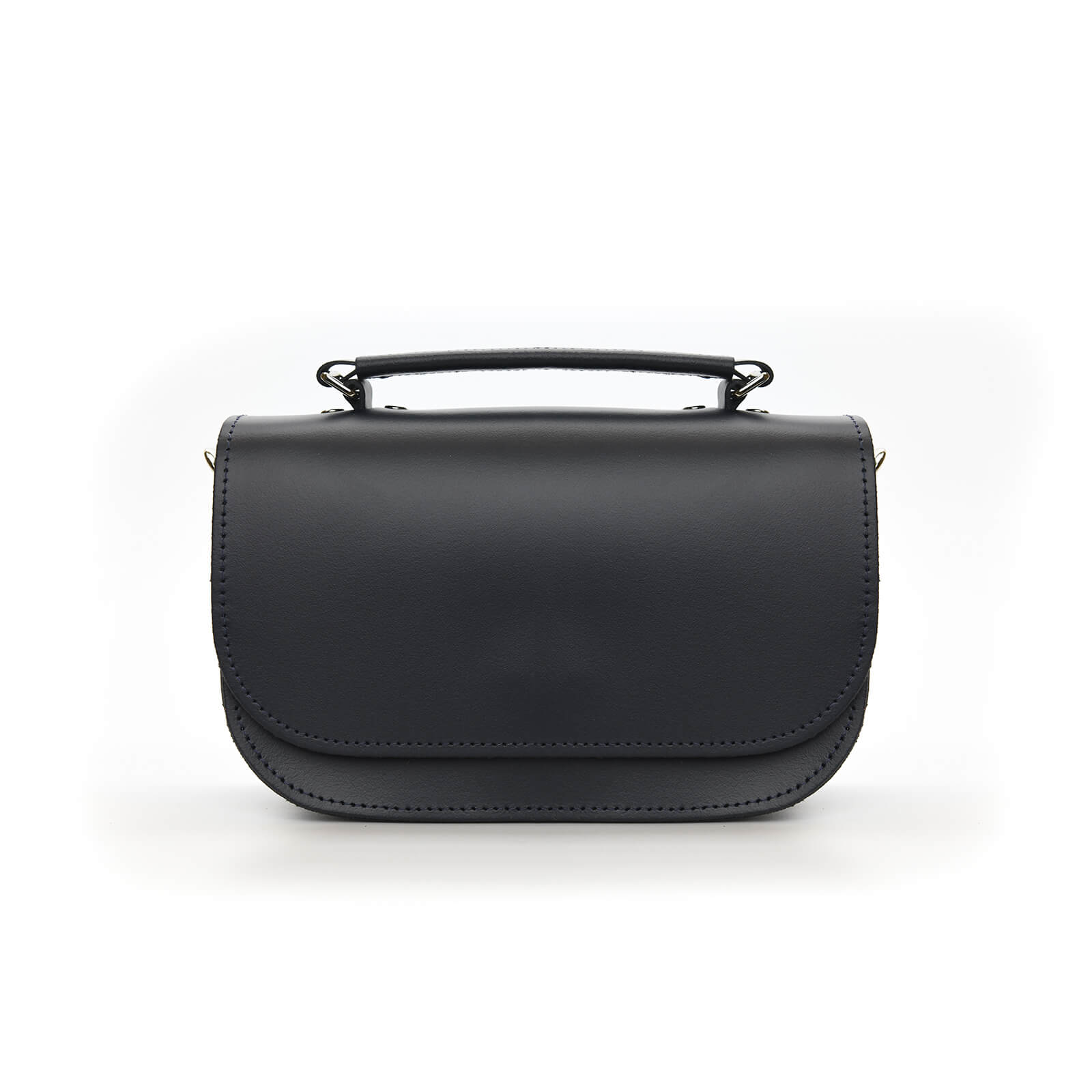 Aura Handmade Leather Bag - Navy Blue  