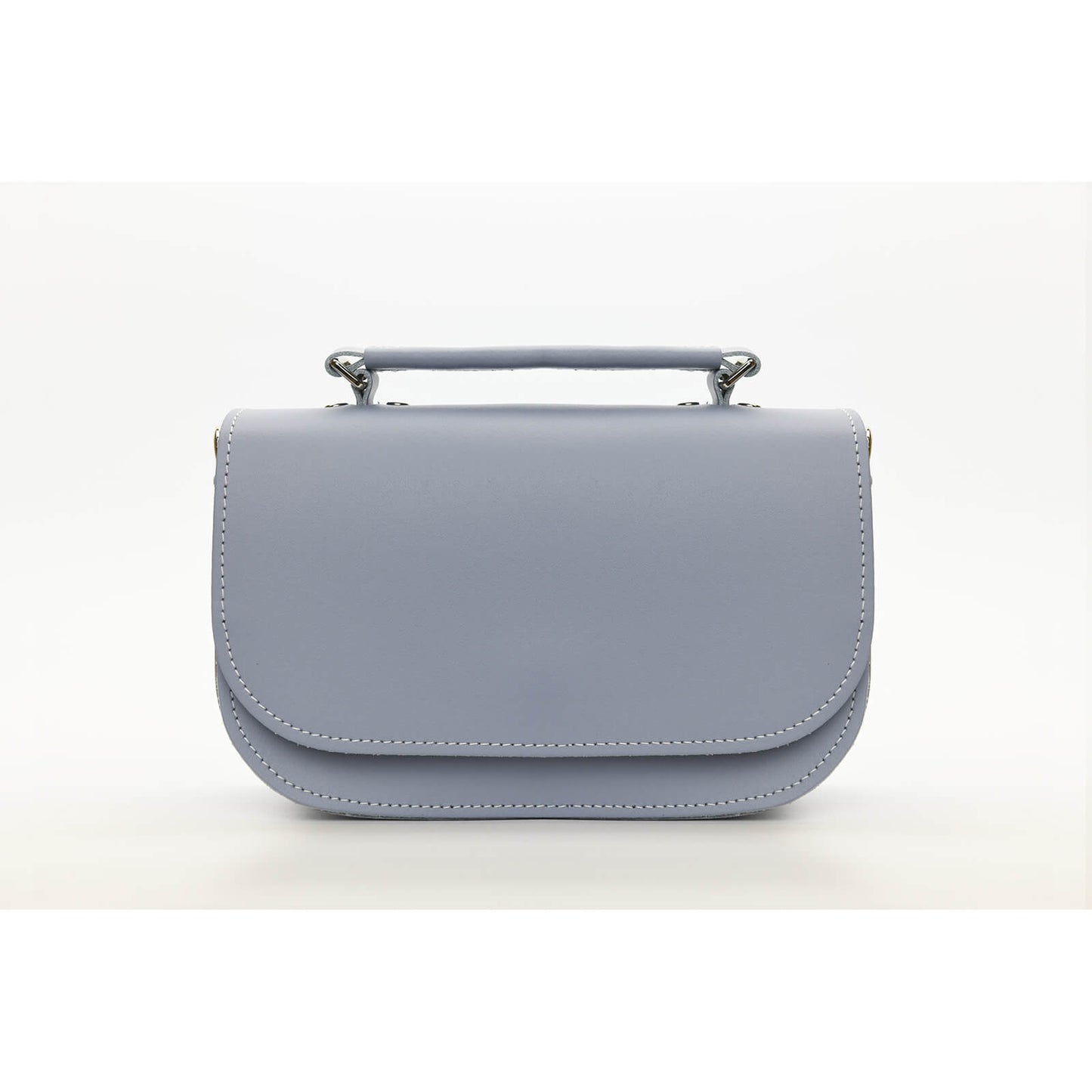 Aura Handmade Leather Bag - Lilac Grey  