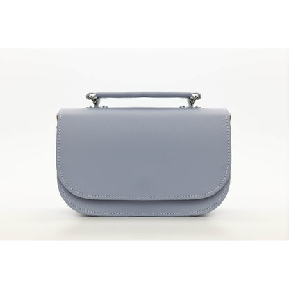 Aura Handmade Leather Bag - Lilac Grey  