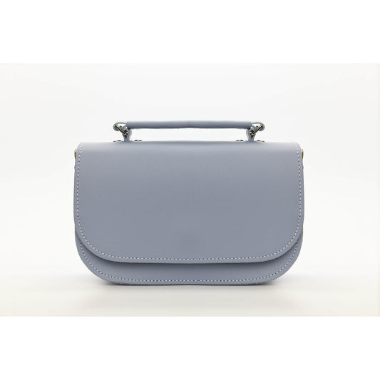 Aura Handmade Leather Bag - Lilac Grey  