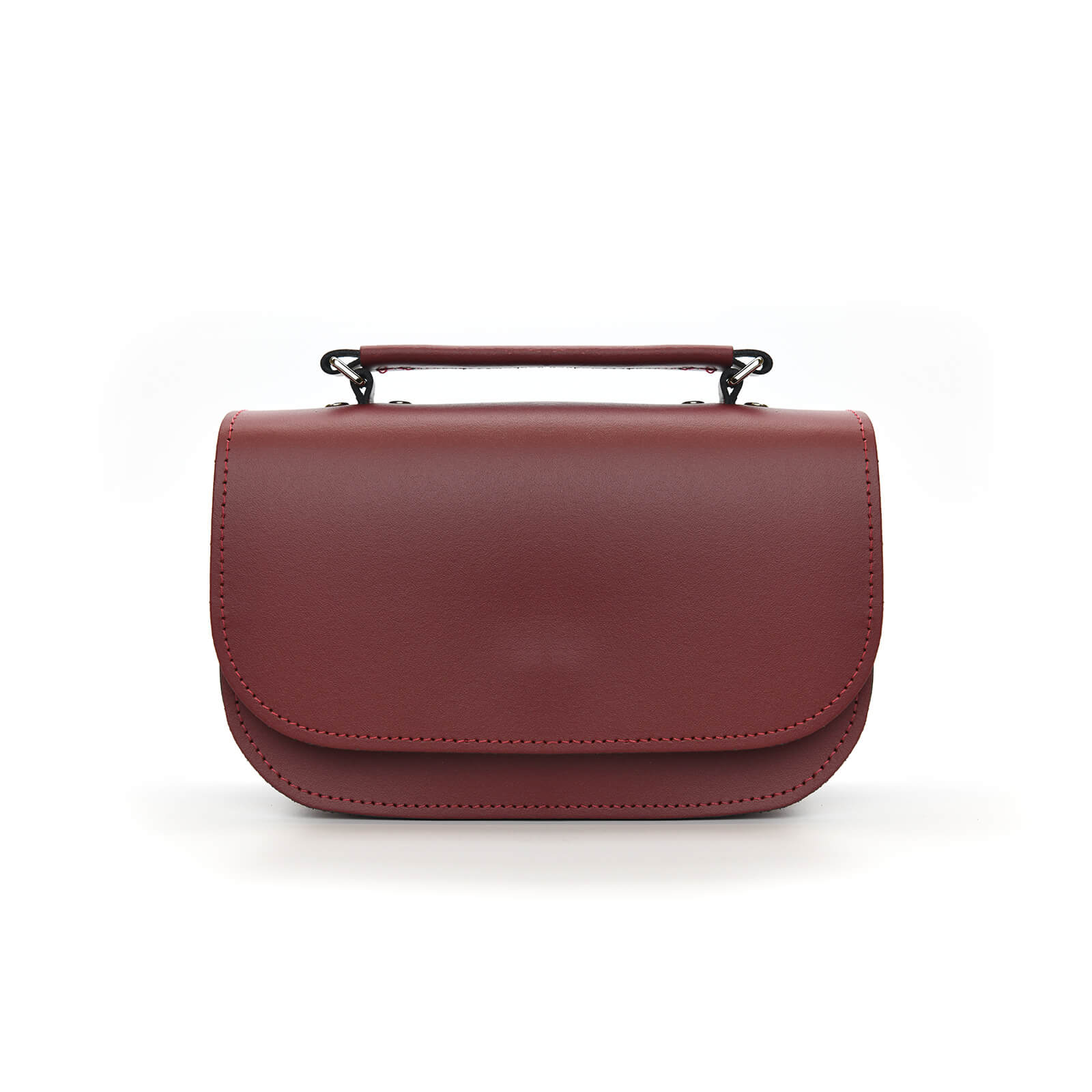 Aura Handmade Leather Bag - Oxblood Red  