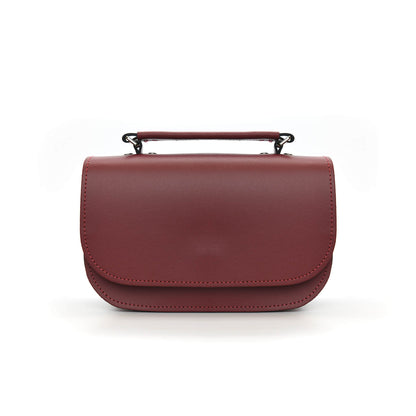 Aura Handmade Leather Bag - Oxblood Red  