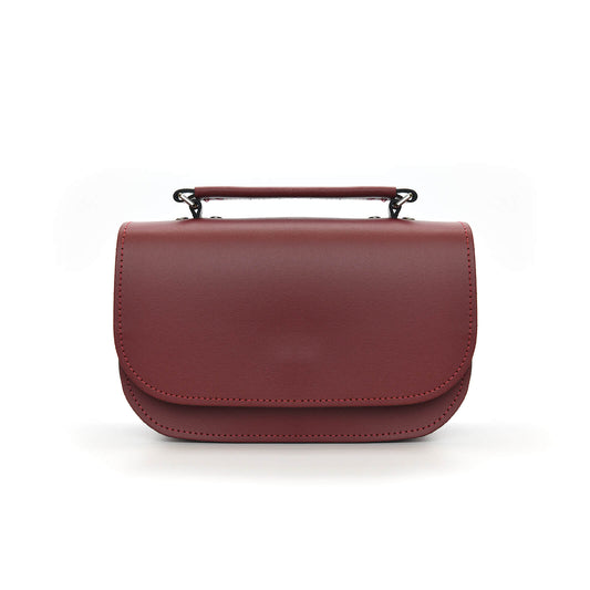 Aura Handmade Leather Bag - Oxblood Red  