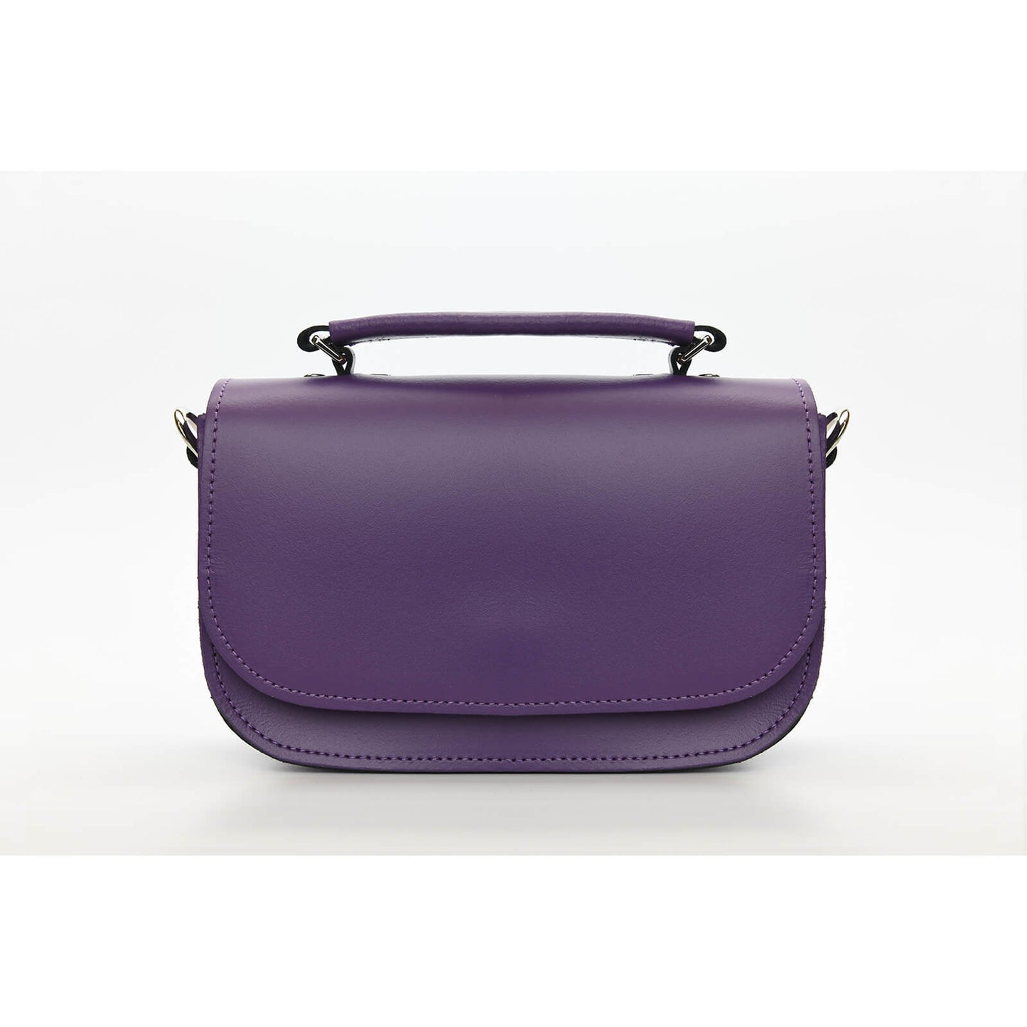 Aura Handmade Leather Bag - Purple  