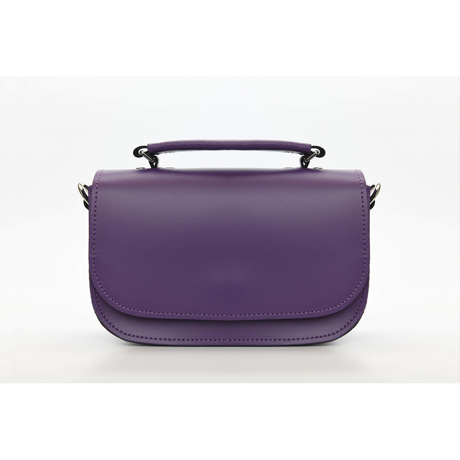 Aura Handmade Leather Bag - Purple  