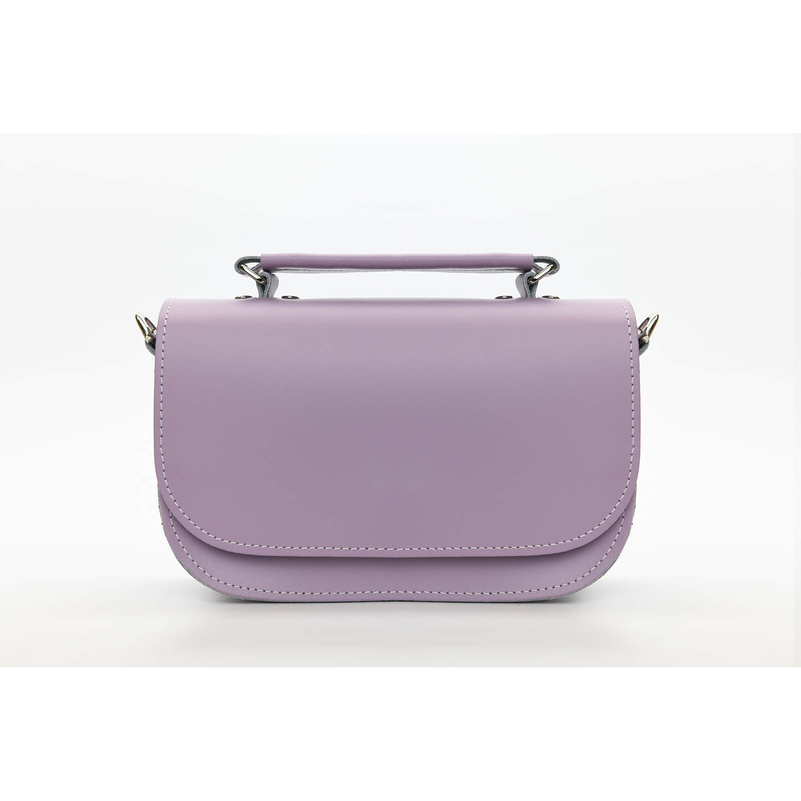 Aura Handmade Leather Bag - Pastel Violet  