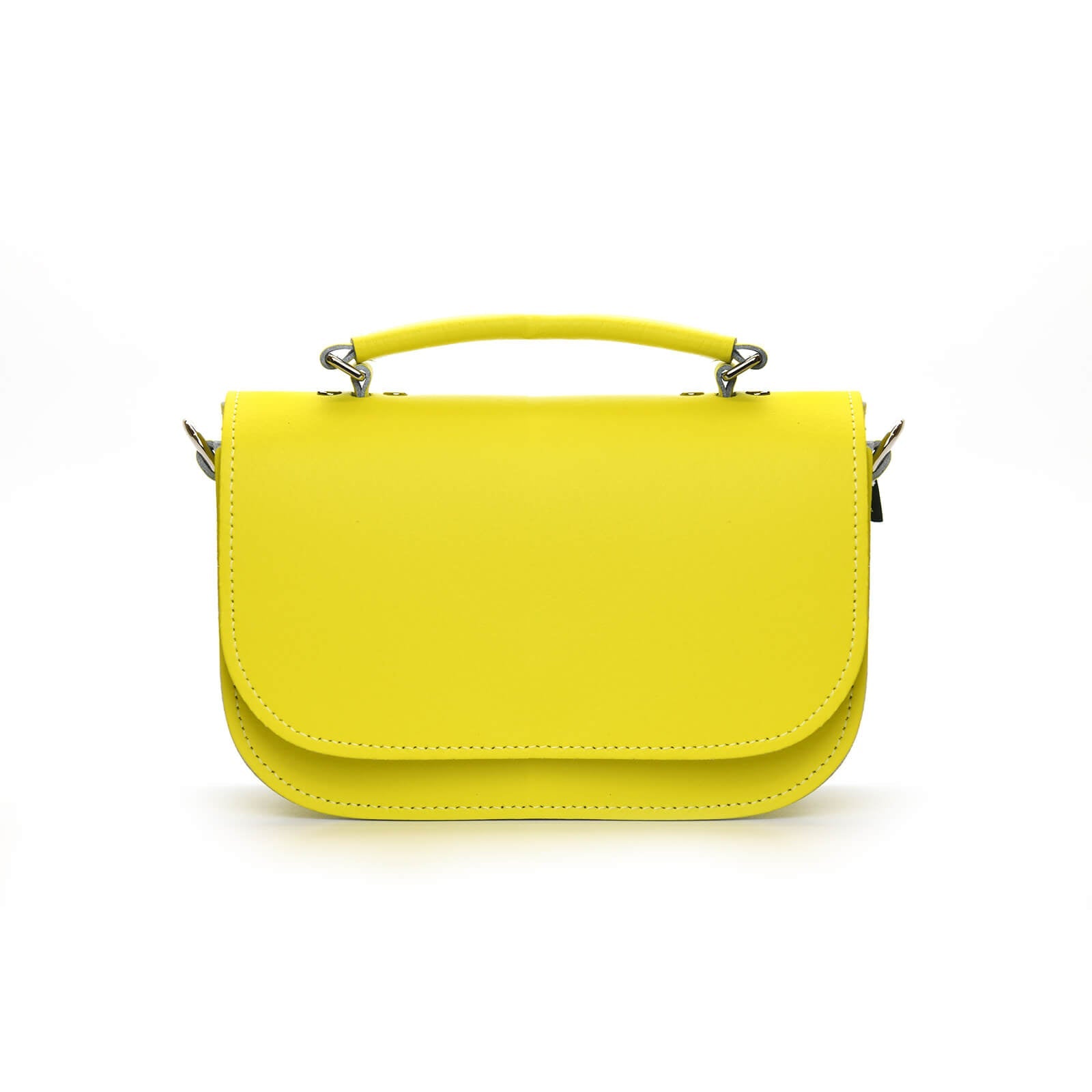 Aura Handmade Leather Bag - Daffodil Yellow  