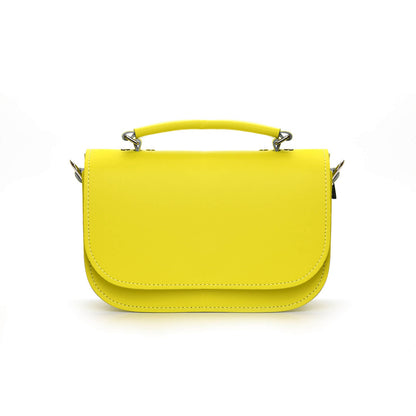 Aura Handmade Leather Bag - Daffodil Yellow  