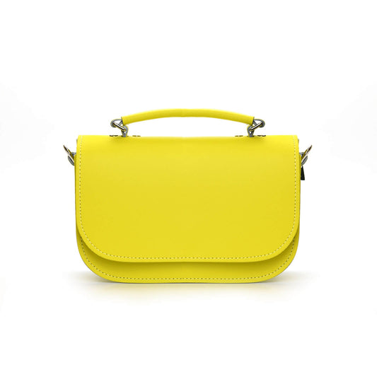 Aura Handmade Leather Bag - Daffodil Yellow  
