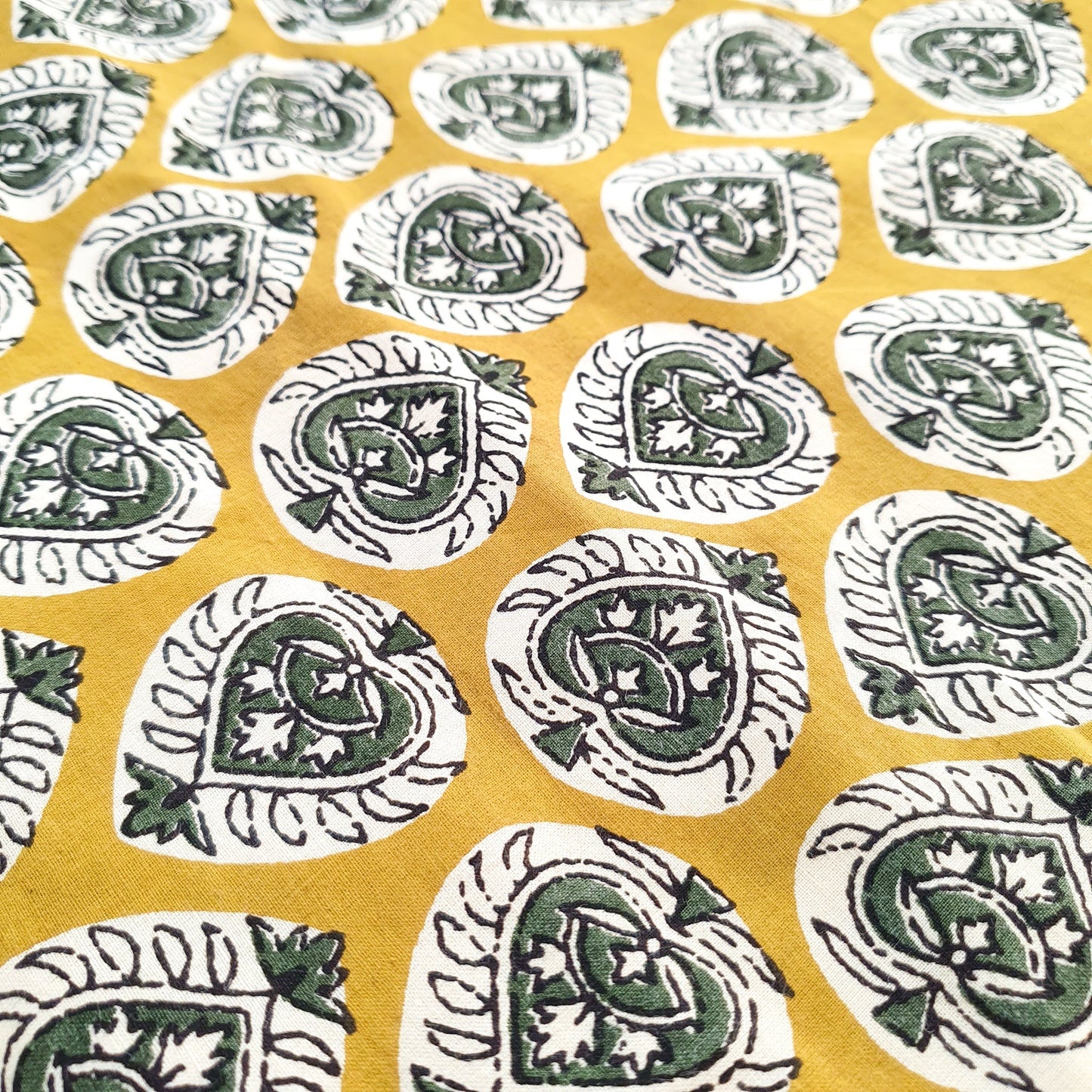 Bagru block-printed placemats set of 2, handmade table mats  