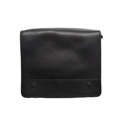 Men's Leather Tannery Messenger - Black  