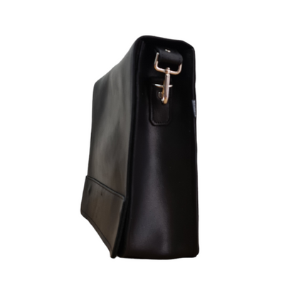 Men's Leather Tannery Messenger - Black  