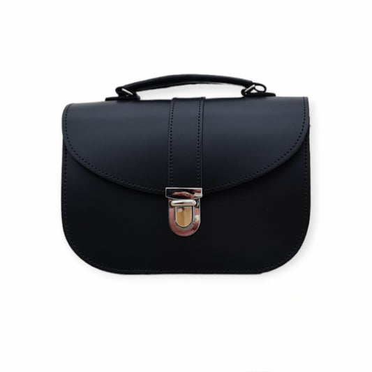 Olympia Handmade Leather Bag - Black  