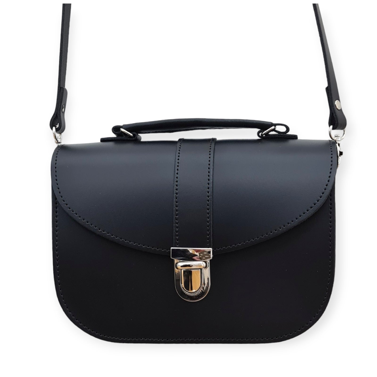 Olympia Handmade Leather Bag - Black  