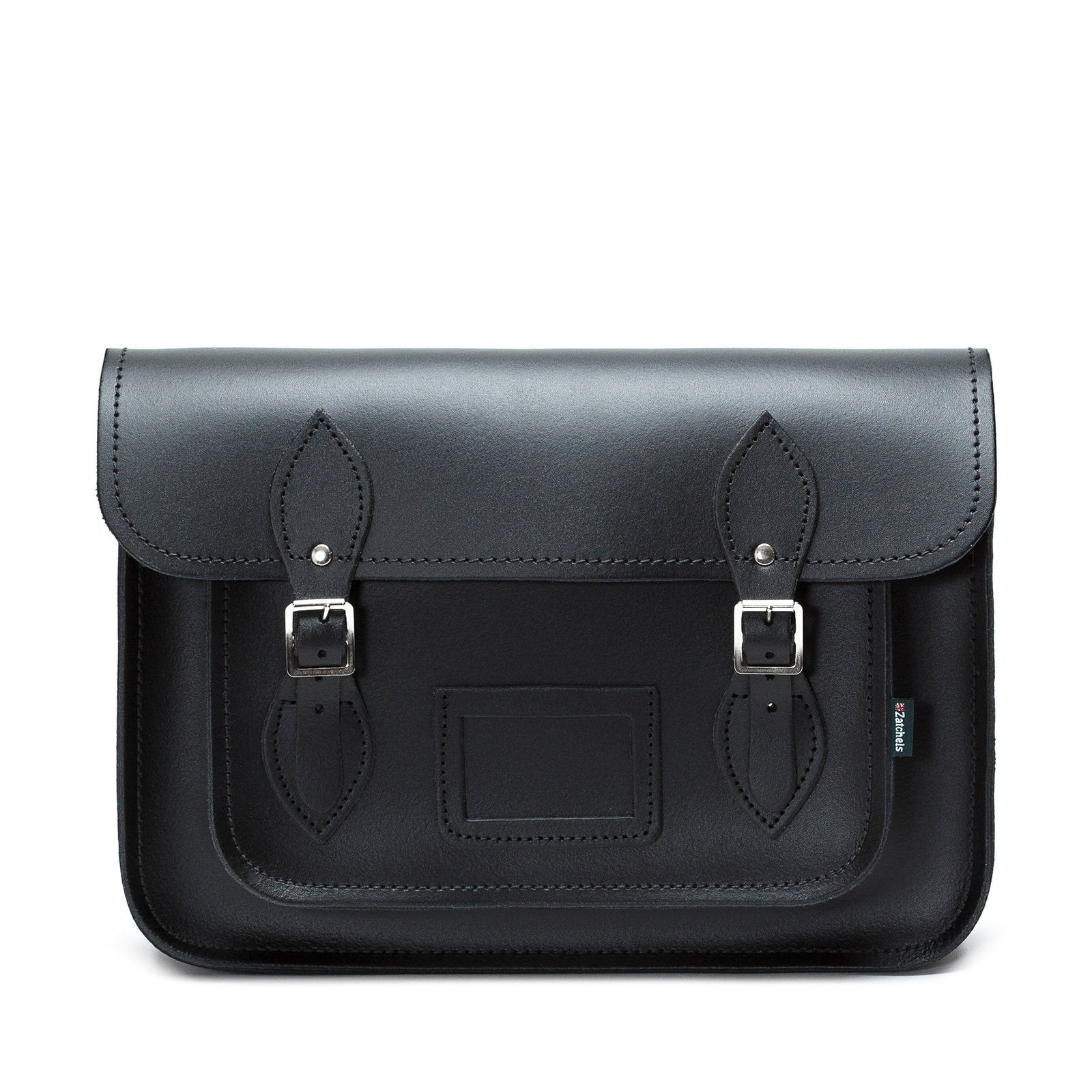 Handmade Leather Satchel - Black  