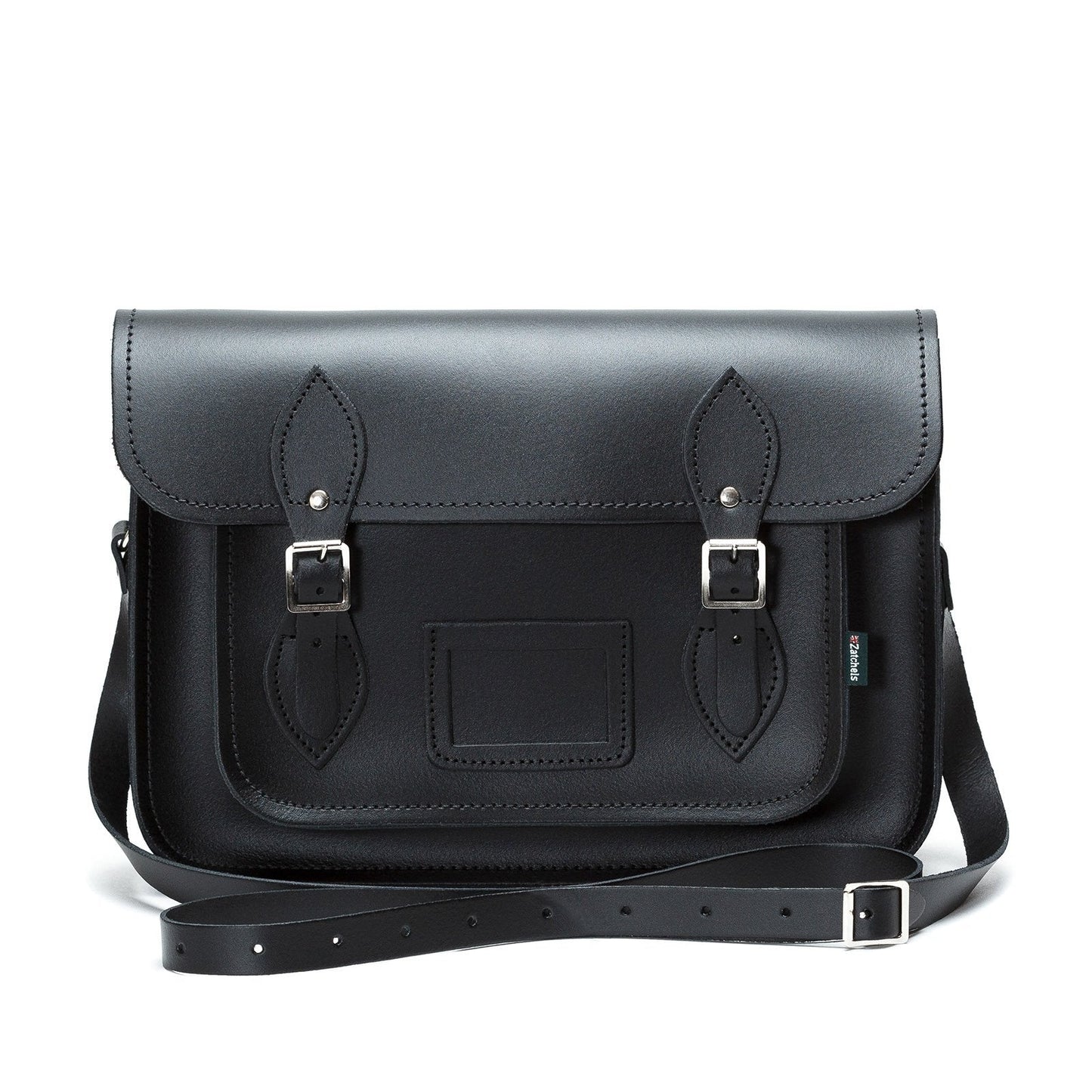 Handmade Leather Satchel - Black  