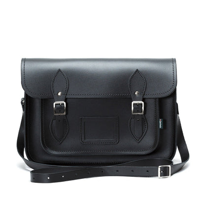 Handmade Leather Satchel - Black