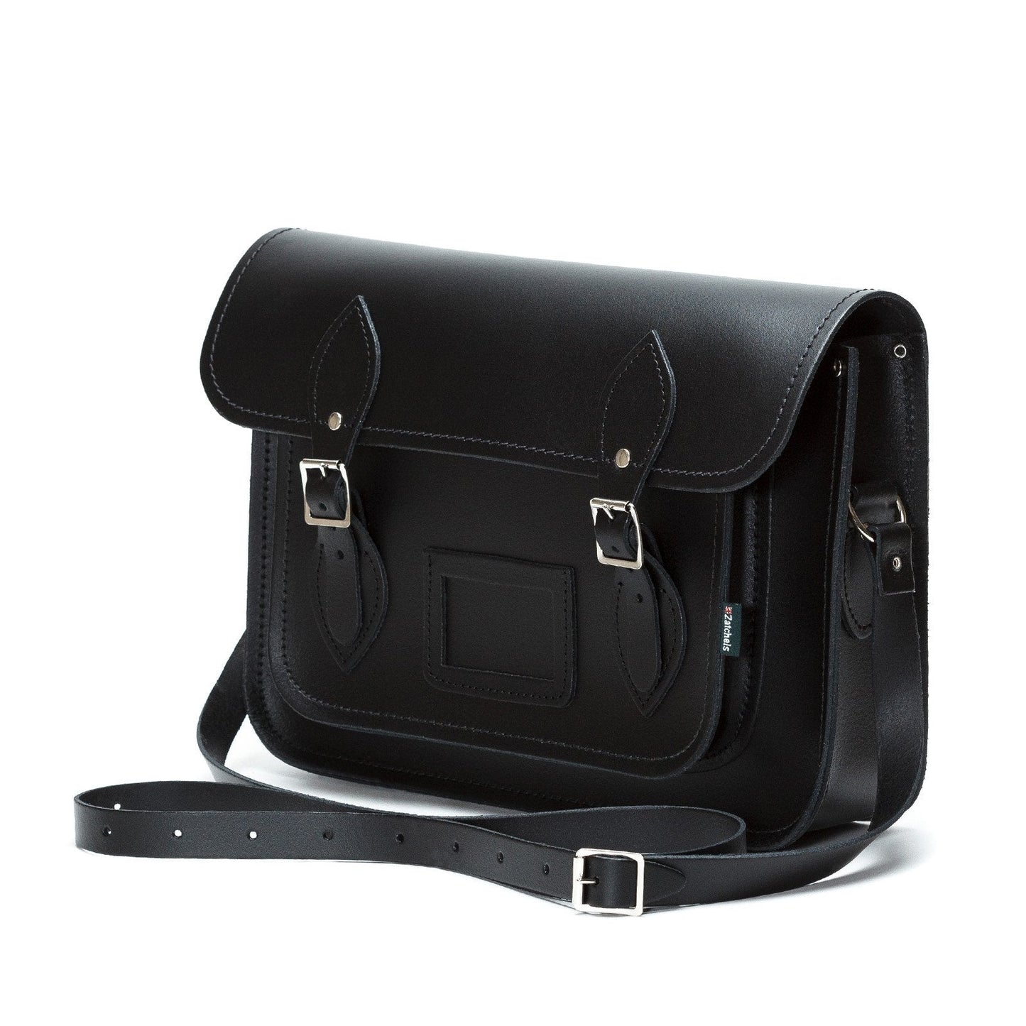 Handmade Leather Satchel - Black  