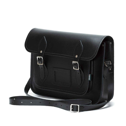 Handmade Leather Satchel - Black