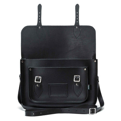 Handmade Leather Satchel - Black