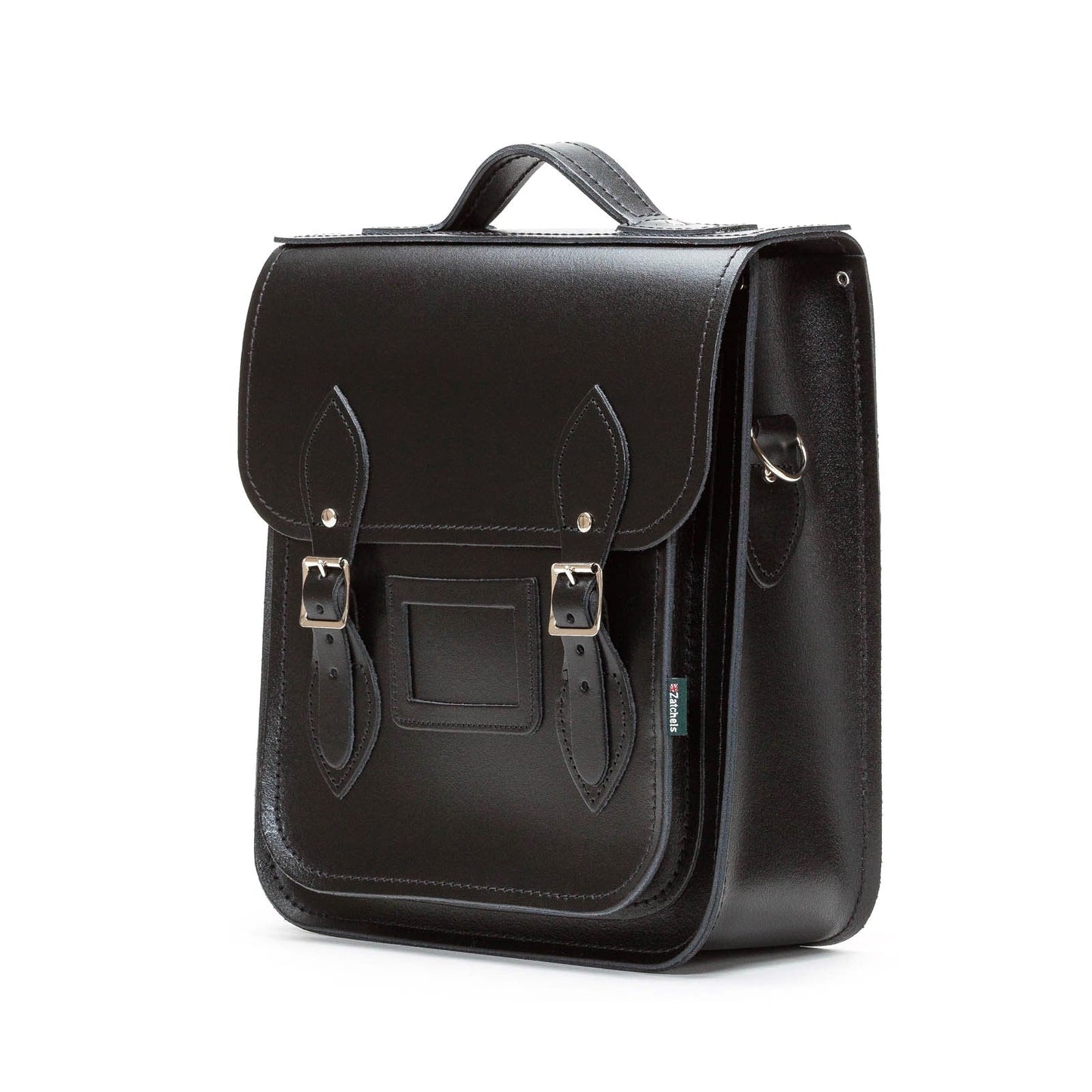 Handmade Leather City Backpack - Black  