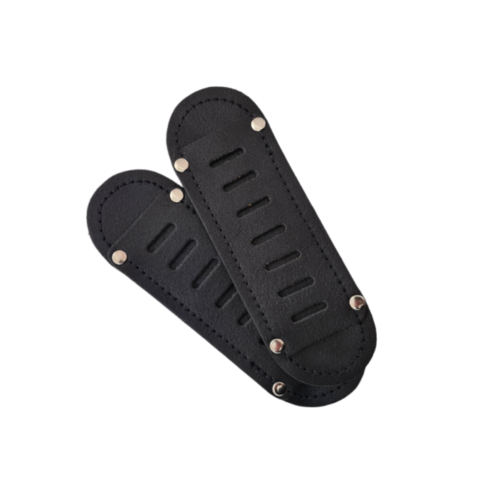 Men's Leather Tannery Backpack - Black  