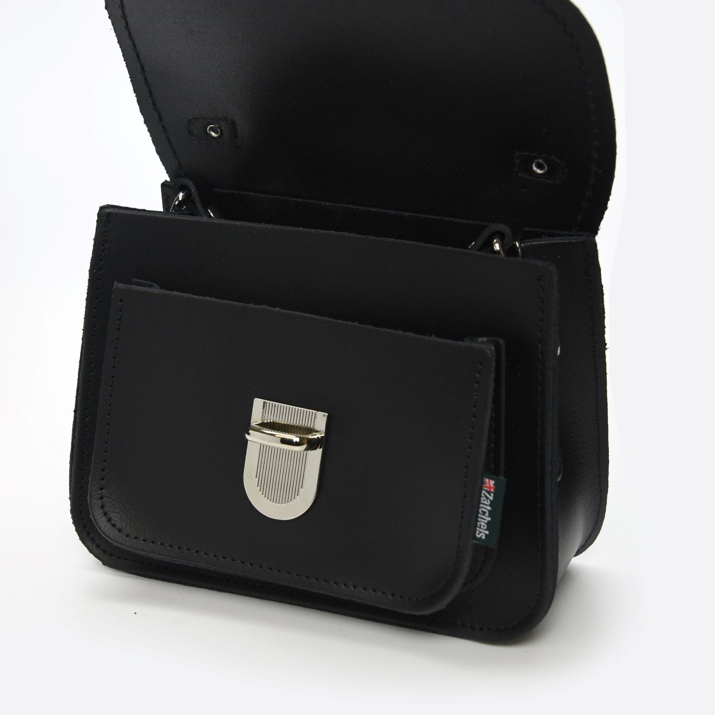 Luna Handmade Leather Bag - Black  