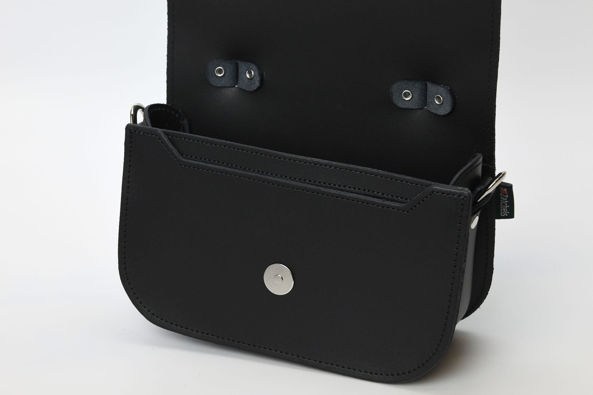 Aura Handmade Leather Bag - Black  