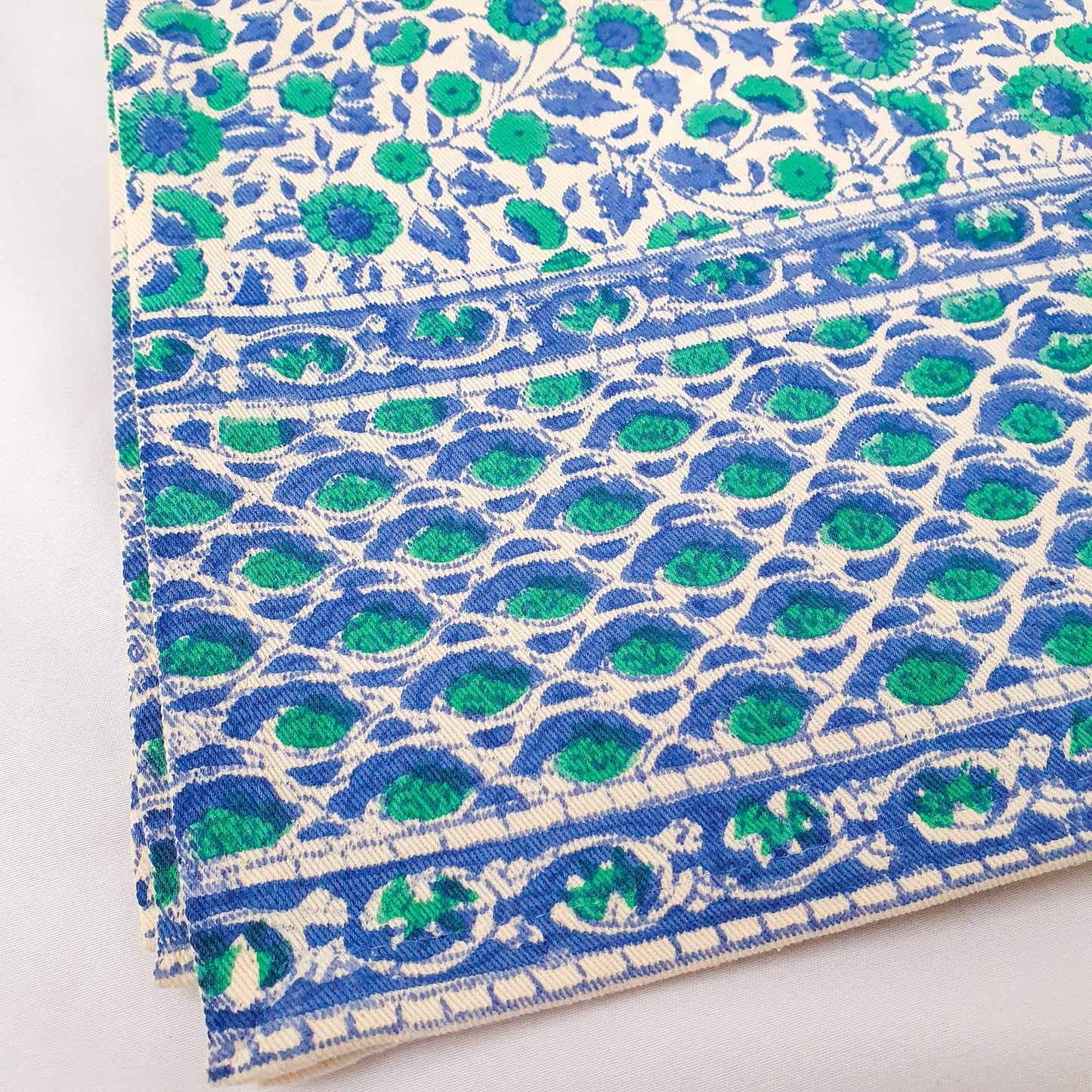 Block-printed organic cotton placemats (set of 2)  