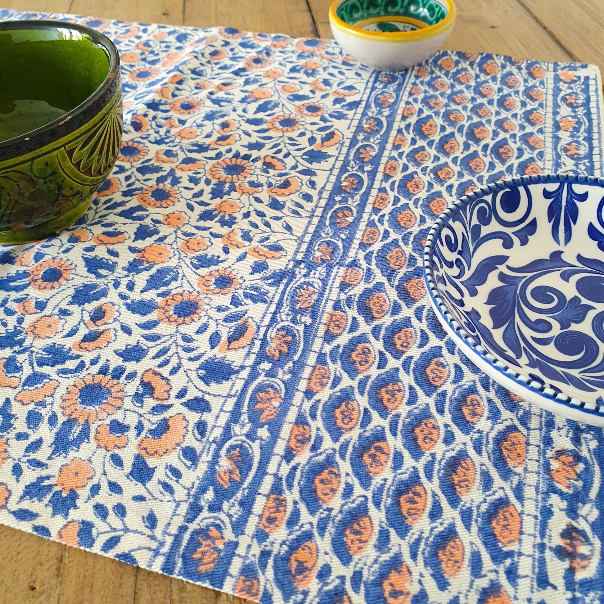 Block-printed organic cotton placemats (set of 2)  