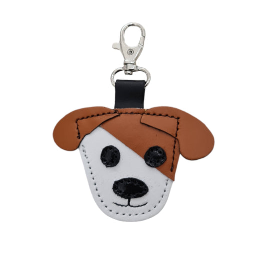 Cute Dog Bag Charm - Burnt Orange  