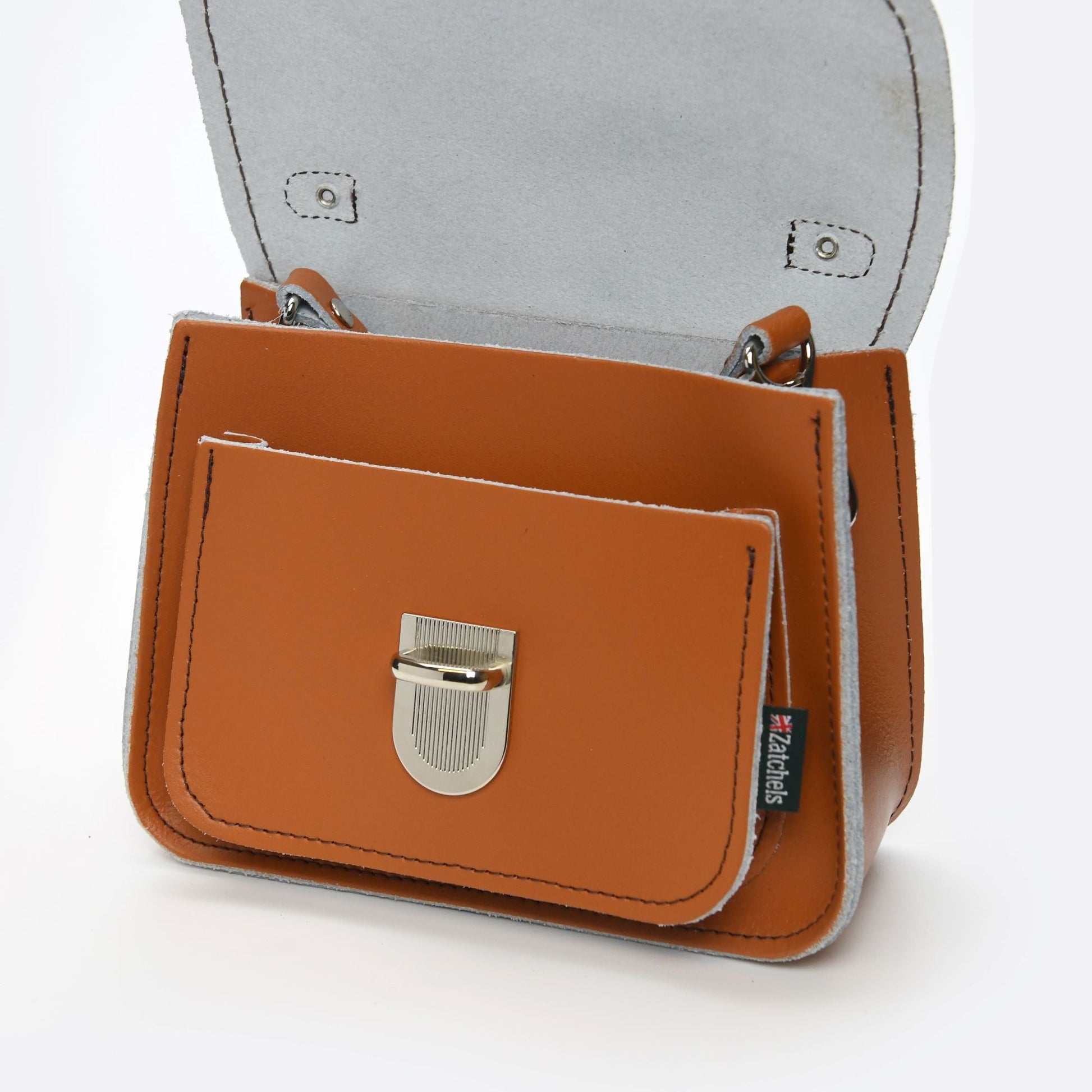 Luna Handmade Leather Bag - Burnt Orange  