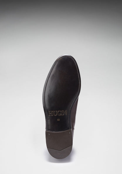 Brown Leather Chelsea Boots, Welted Leather Sole  