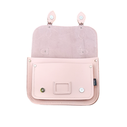 Leather Midi Satchel - Cherry Blossom  