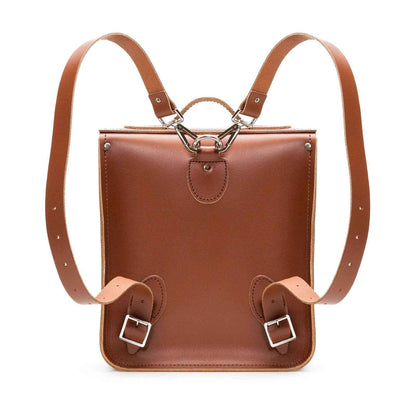 Handmade Leather City Backpack - Chestnut