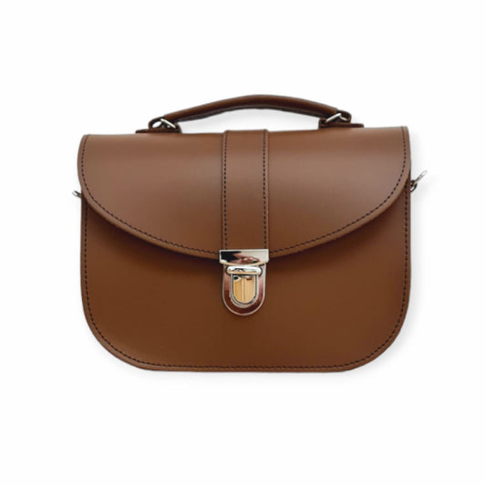 Olympia Handmade Leather Bag - Chestnut  