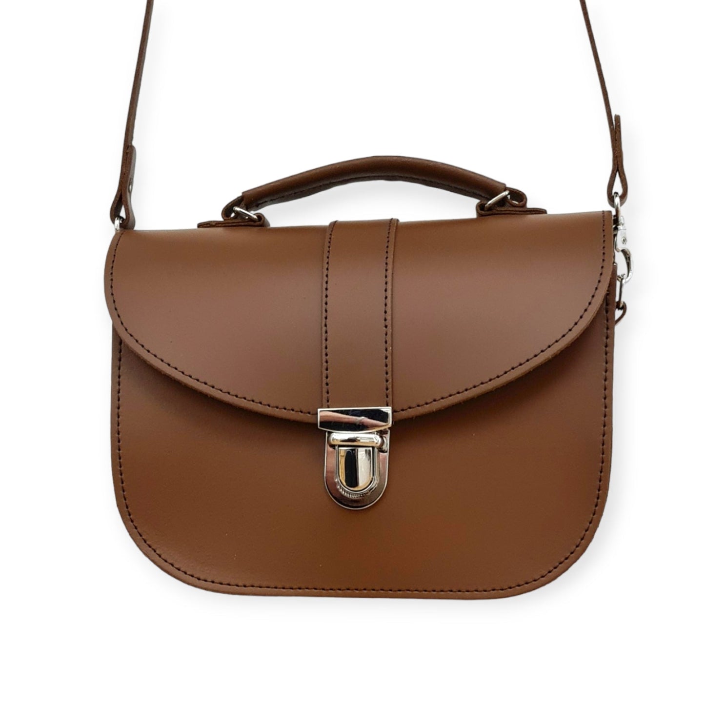 Olympia Handmade Leather Bag - Chestnut  