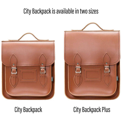 Handmade Leather City Backpack - Chestnut