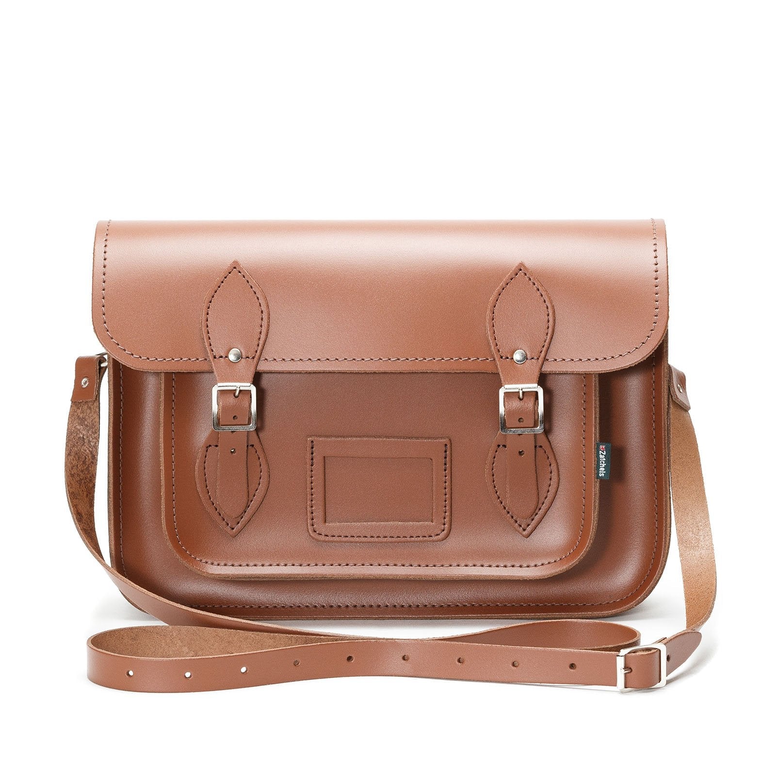 Handmade Leather Satchel - Chestnut  