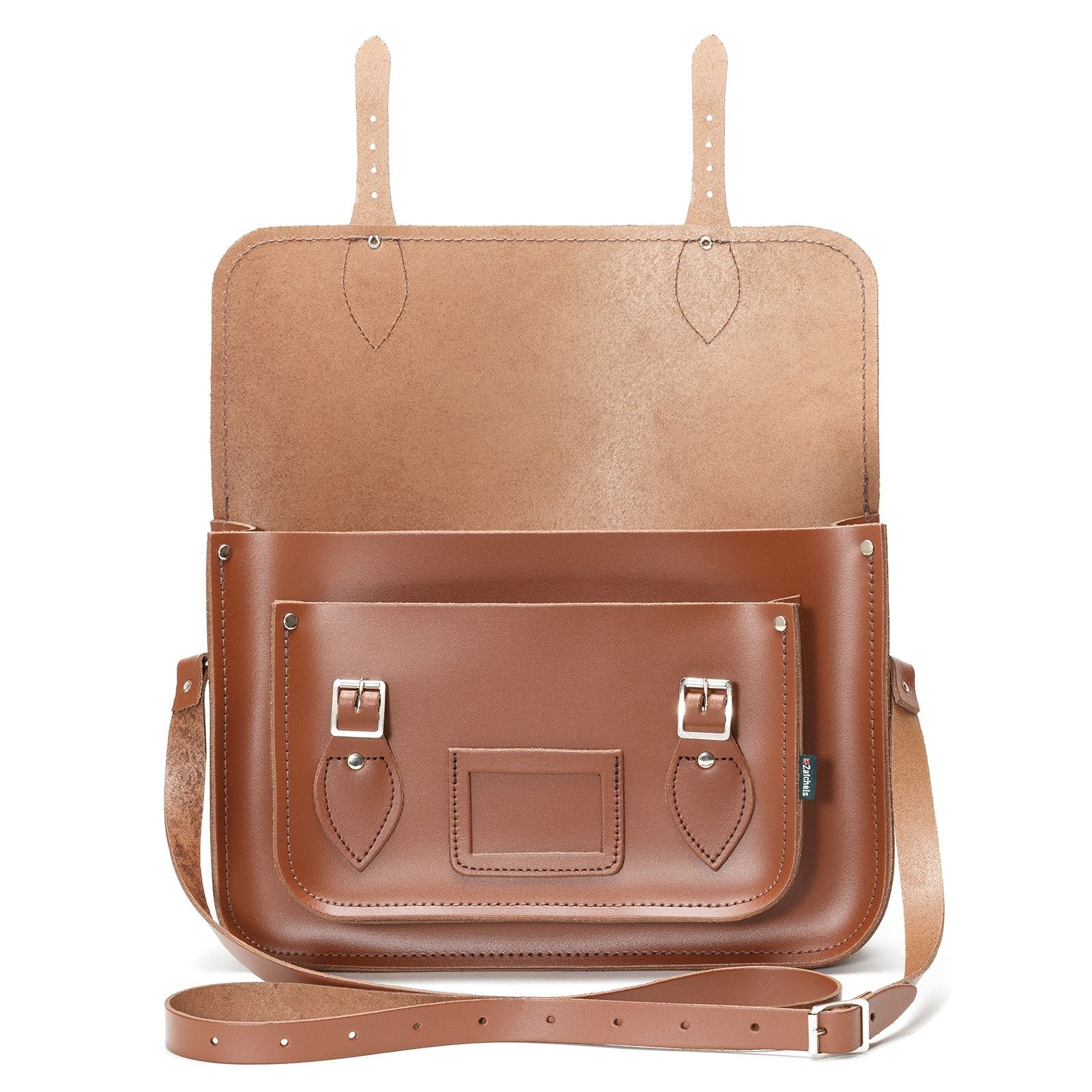 Handmade Leather Satchel - Chestnut  