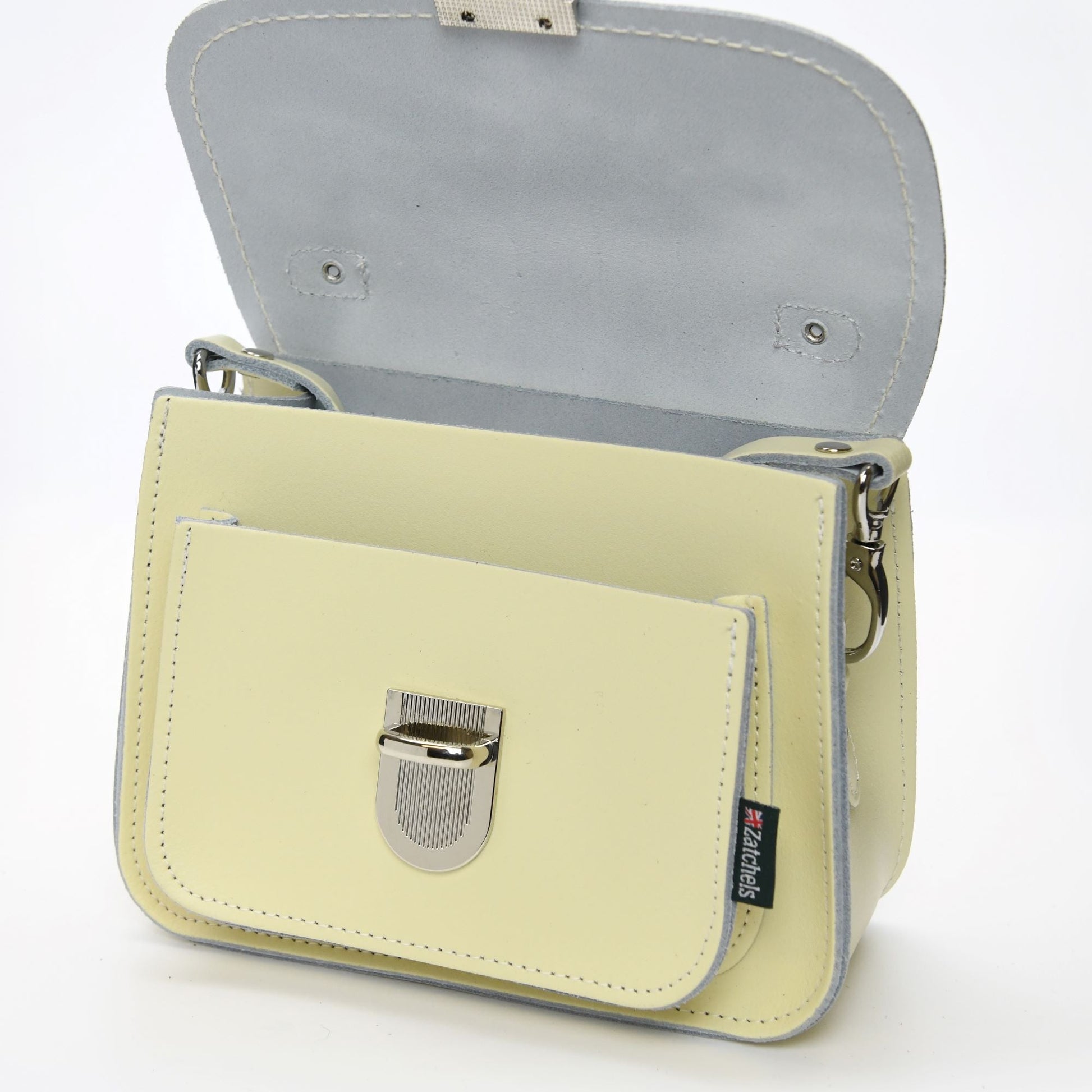 Luna Handmade Leather Bag - Cream  